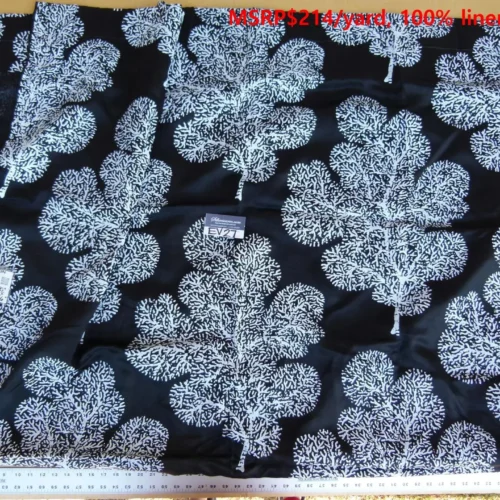 P1120459 24 EV27 2.2yd x 56″wide Scalamandre Bay Coral Black White Coral On A Solid-colored Ground MSRP USD214
