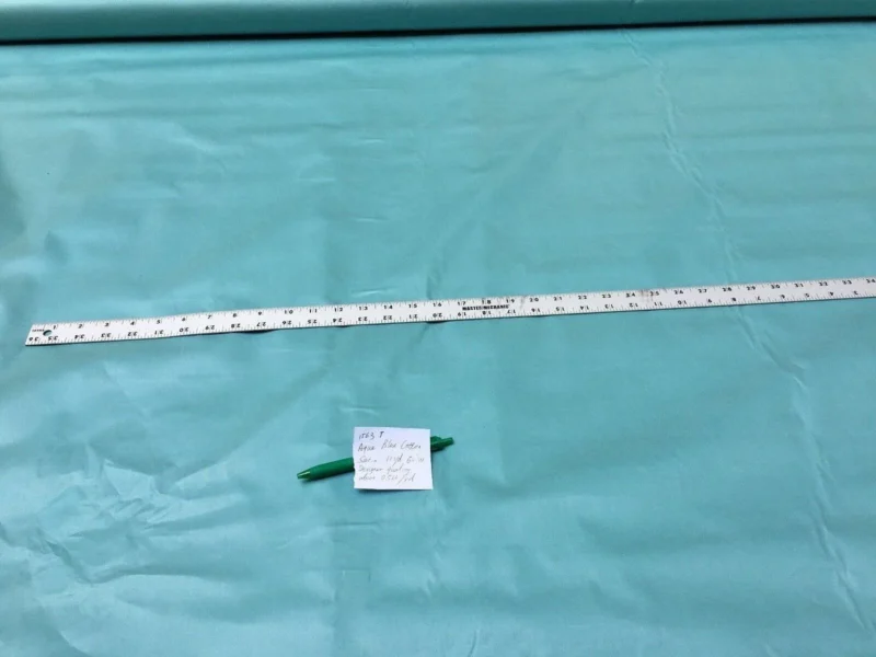 s-l1600 (11) Designer Aqua Blue Green Cotton Satin Silky 11yds (1563)