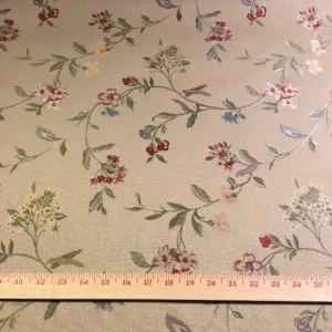 s-l1600 6Y Pindler & Pindler Small Animal Pattern Chenille Mocha Brown White Posh #806