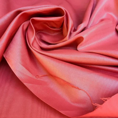 By Yd Lee Jofa Raspberry Red Moire Cotton Rich Iridescent! #1580