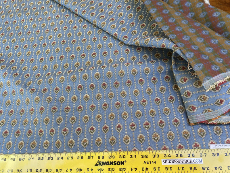 IMG_4813 By Yd Scalamandre Fleurette Multi/blue Small Flowers Tulips Cotton Tapestry MSRP USD 200/Y