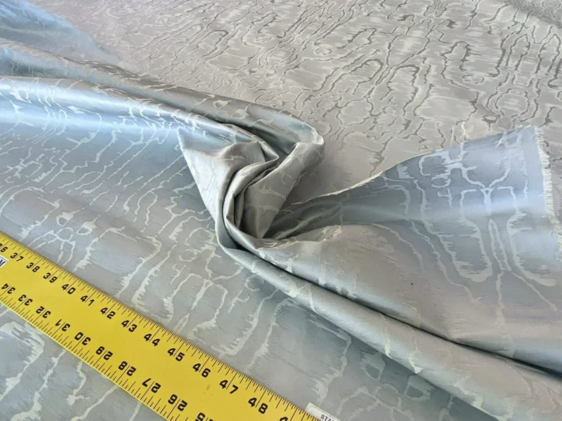 IMG_5340-scaled Scalamandre " Salon Moire Gustavian Blue Classic Silk Moire Watermark Historical Reversible MSRP USD 442/Y Sc 0004 26739