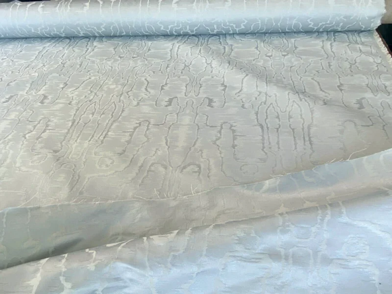 IMG_5341-scaled Scalamandre " Salon Moire Gustavian Blue Classic Silk Moire Watermark Historical Reversible MSRP USD 442/Y Sc 0004 26739