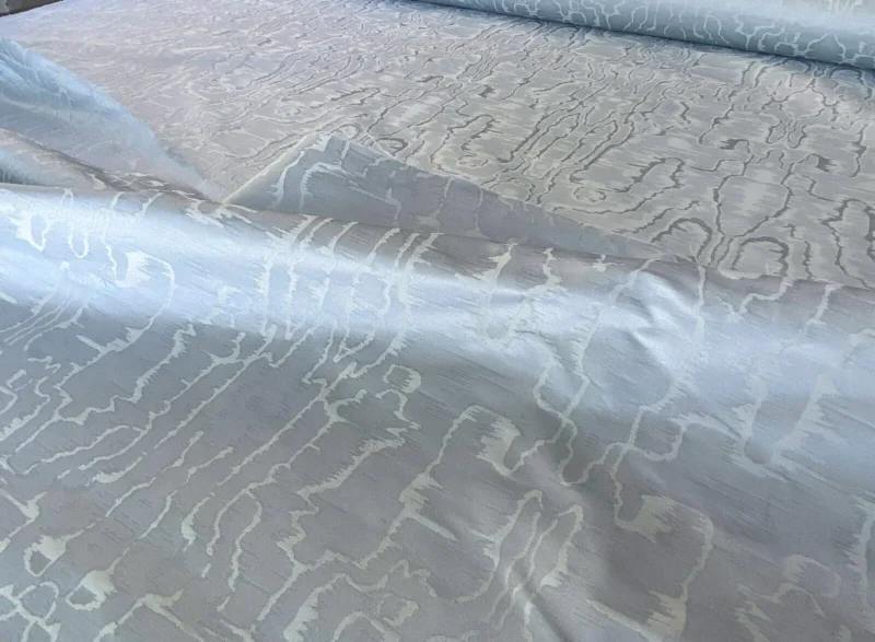 IMG_5342-scaled Scalamandre " Salon Moire Gustavian Blue Classic Silk Moire Watermark Historical Reversible MSRP USD 442/Y Sc 0004 26739