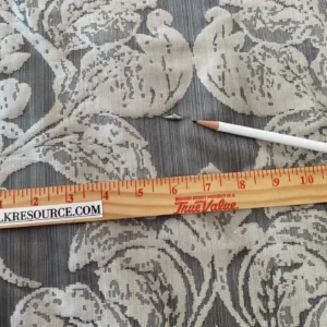 IMG_9072 Stroheim & Romann Luxurious 100% Silk Renaissance Medallion Fleur De Lis Damask Silver White Pewter MSRP USD300+/Y