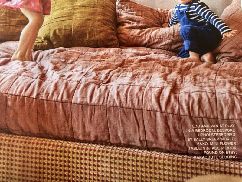 IMG_9226 Stunning Schumacher 100% Silk Dupioni Plaid Square Raspberry Pink Red Orange Butter Yellow Gold