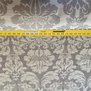IMG_9368 Stroheim & Romann Renaissance Iris Damask  Artichoke Pomegranate  Cotton Polyester Silky Beige Grey