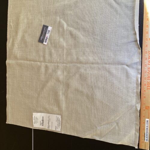 IMG_9540 Scalamandre Eco FR Heavy Cream Viscose Plain - 27″x 27″ Square