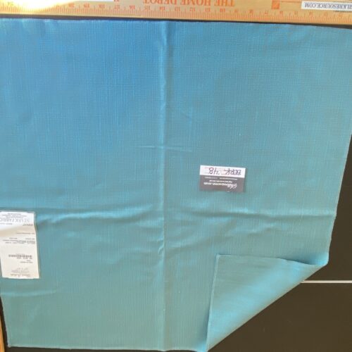 IMG_9544 Scalamandre Eco FR Heavy Teal Viscose Plain Light Blue - Square 27″x 27″