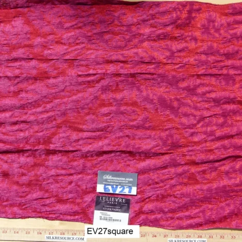 P1120595 Scalamandre LELIEVRE Paris Auguste Framboise Solid Red - 22"x26" Square