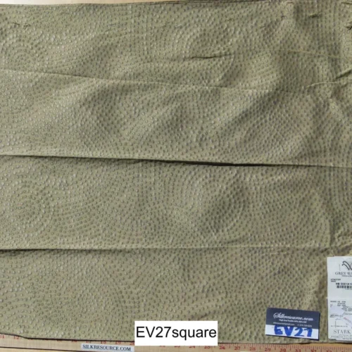 P1120606 Scalamandre Grey Watkins Atwater Sage Abstract Dot Circle Green - Square 26"x26"