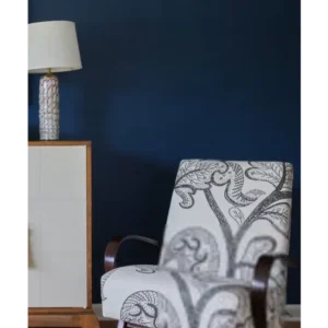 Russell Scalamandre Russell Linen Cotton China White Albert Hadley Print Jacobean MSRP USD 188/Y