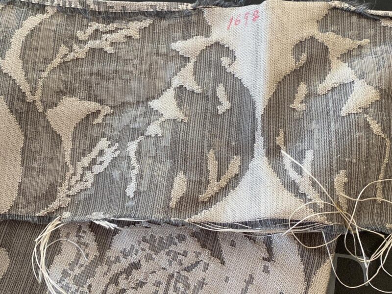 WhatsApp Image 2024-09-27 at 07.40.15_7ad94d19 Stroheim & Romann Luxurious 100% Silk Renaissance Medallion Fleur De Lis Damask Silver White Pewter MSRP USD300+/Y