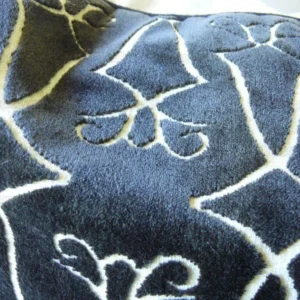 products-P1460515 Old World Weavers Princess Aida Cut Velvet 19" Pillows Black  Exclusive