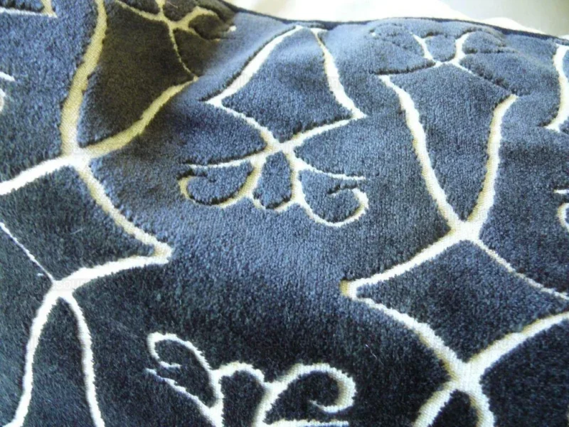 products-P1460515 Old World Weavers Princess Aida Cut Velvet 19" Pillows Black  Exclusive