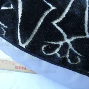 products-P1460516 Old World Weavers Princess Aida Cut Velvet 19" Pillows Black  Exclusive