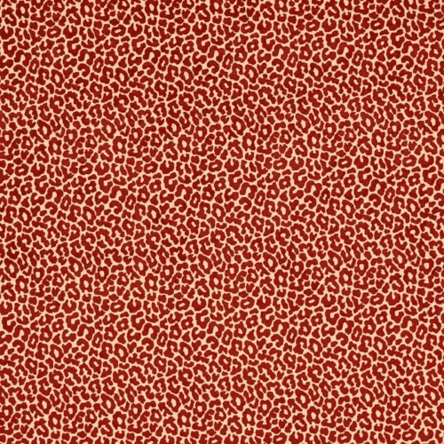 68821 Schumacher Madeleine Velvet Fabrics Grenadine Red White MSRP USD376/y