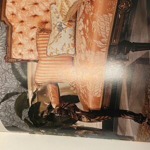 2.6Y Scalamandre 100% silk Shirred Stripe Persimmon Red Bronze Luxurious Timeless MSRP USD 363/Y minor defects