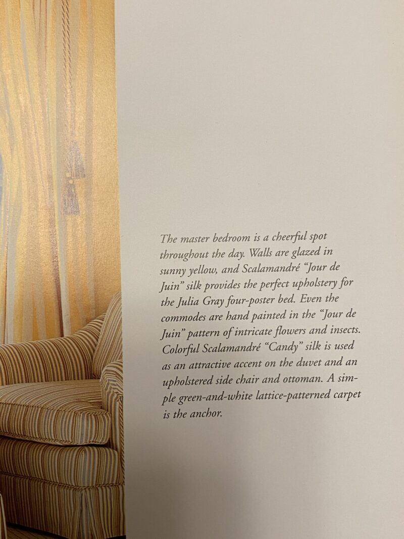 IMG_0484 By Yard Scalamandre Reveillon Rigato Giallo Gold Silk Jacquard Colony From Italy MSRP USD 405/Y