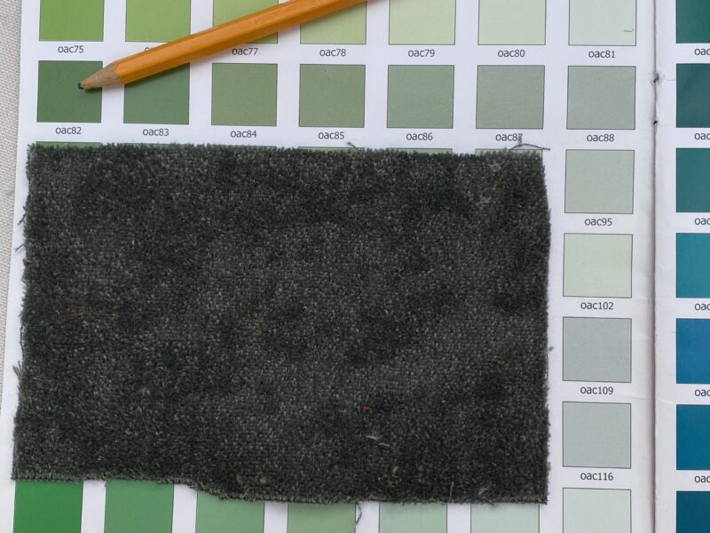 IMG_0652 Mohair & Silk Velvet Seaweed Texture In Forest Green Heavy Duty