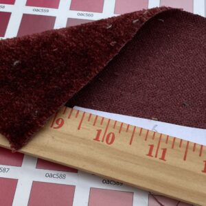 IMG_0656 Mohair & Silk Velvet Seaweed Texture In Deep Wine Red Burgundy Heavy Duty