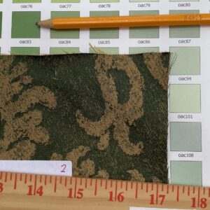 IMG_0705 Chinoisery Flower in Vase Bronze Age 100% Silk Damask Emerald Deep Green Radiance! Highest Quality MSRP USD 400+/Yard