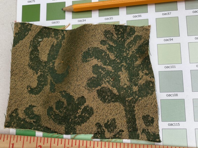 IMG_0706 Chinoisery Flower in Vase Bronze Age 100% Silk Damask Emerald Deep Green Radiance! Highest Quality MSRP USD 400+/Yard