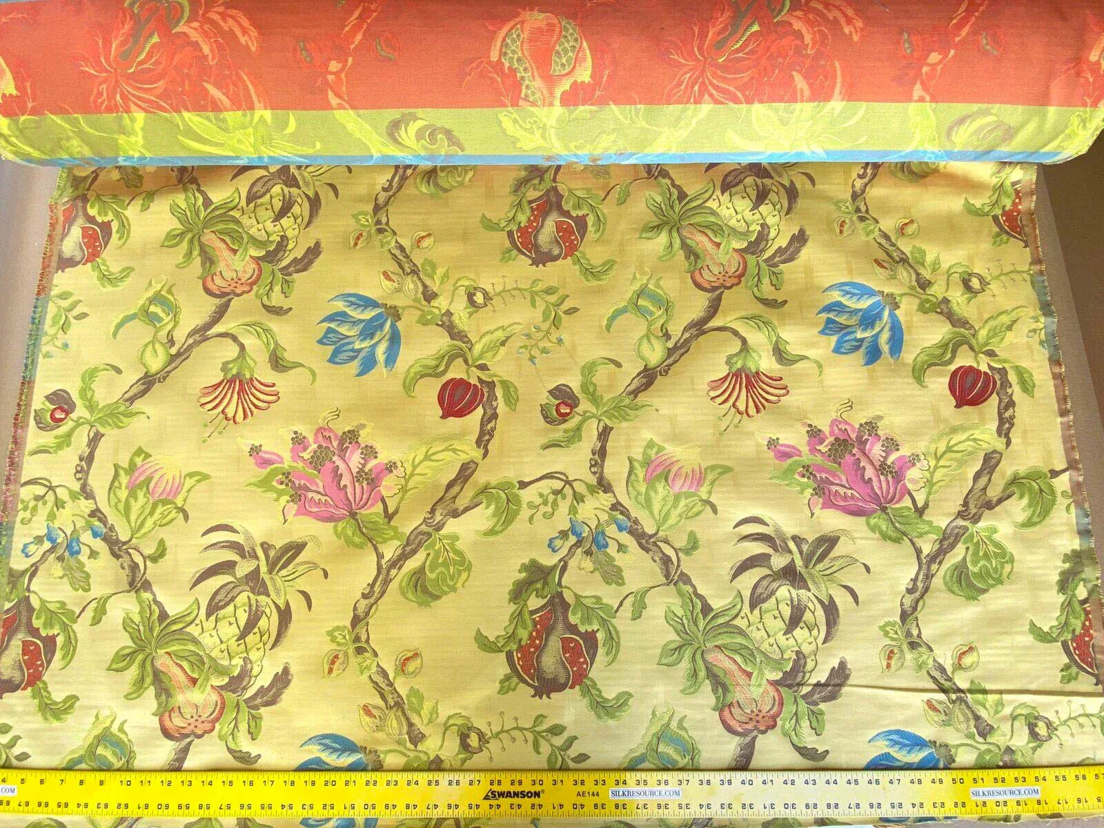 IMG_6255-scaled 1 Berkbox70 Scalamandre LANGUEDOC RED Floral hand Print Toile