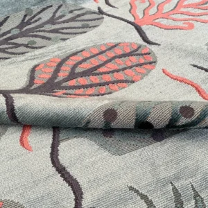 IMG_9338 Designer Cut Velvet Le Foret Tree Fairy Tale Teal Blue Hot Pink Silky