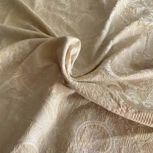 IMG_9672 Scalamandre Old World Weaver Belluno White Damask - 1.5yd X 54 inches