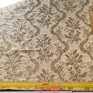 IMG_9708 18 BerkBox94 Raoul Textile Line Hand Print Made in US Mali Green White Art Deco Ikat Dots Diamond 1.6YD MSRP 0+/y