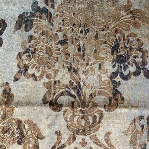 Venice Copper Velvet Rich Brown Printed Renaissance Damask Radiance Venice Copper Velvet Rich Brown Printed Renaissance Damask Radiance