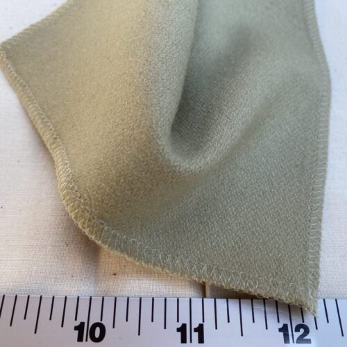 Designer Bering Sage Cashmere Wool Velvet Green