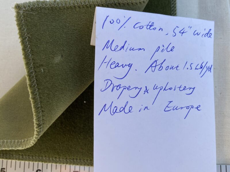 IMG_9820 Designer Woodland Cotton Velvet Clover Green