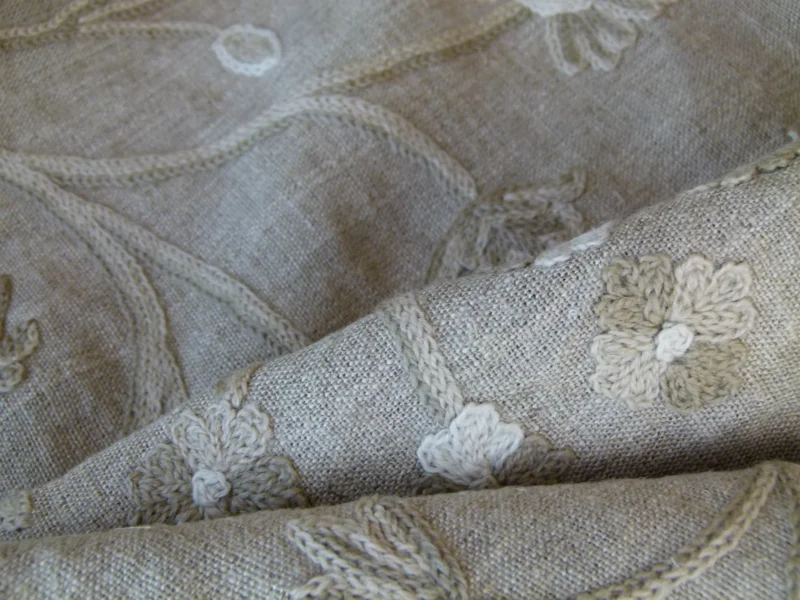 P1130383 Kravet Couture Hand Crewel Wool Linen  Palampore 30602.16 MSRP USD 298/Y