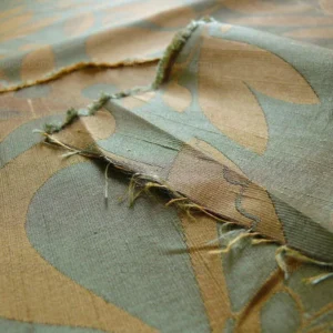 P1220781 100% Silk Damask Fairy Tale Tree Of Life "teal" Blue Thick Josef Frank MSRP USD356/Y