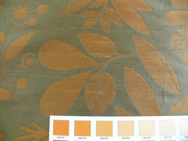 P1220785 100% Silk Damask Fairy Tale Tree Of Life "teal" Blue Thick Josef Frank MSRP USD356/Y