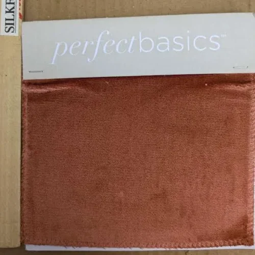 Schumacher Venetian Silk Velvet in Cameo Red Solid MSRP USD 568/y