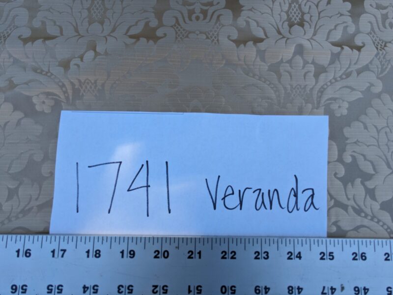 PXL_20240227_225352330 High End Veranda Renaissance Damask 100% Silk Taupe Beige