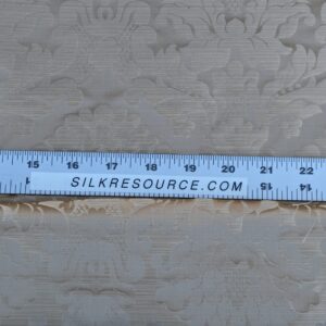 PXL_20240227_225557983 High End Veranda Renaissance Damask 100% Silk Taupe Beige