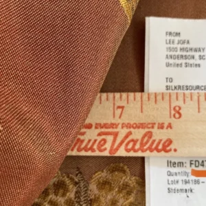 10.75yards Lee Jofa Japanese Garden Plum Red Gold Silk Lampas Bird Peony Chinoiserie Huge Repeat