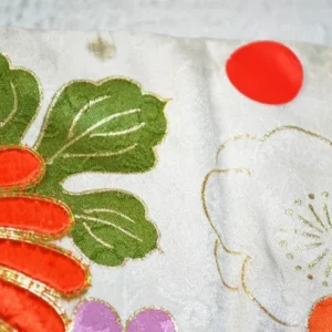 A95aDSC_0336 Stunning New Silk Wedding Furisode Wisteria Chrysanthemum UNFINISHED