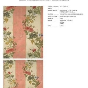 CL_000626401_page-0001 Scalamandre Colony Villa Lante Stripe Multi on Rose Renaissance Classic MSRP USD 578/y