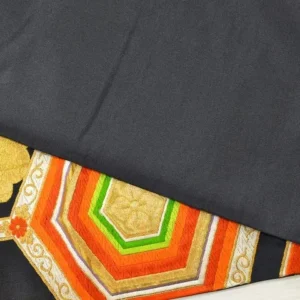 DSC_0165 v64 Vintage Silk Fukuro Obi Belt  Chrysanthemum Tree Peony  4.15m x 31cm