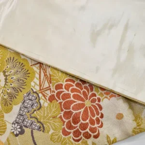 DSC_0170 Vintage Silk Nagoya Obi Belt Chrysanthemum Drum 3.25m x 15 - 30cm