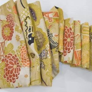 DSC_0171 Vintage Silk Nagoya Obi Belt Chrysanthemum Drum 3.25m x 15 - 30cm