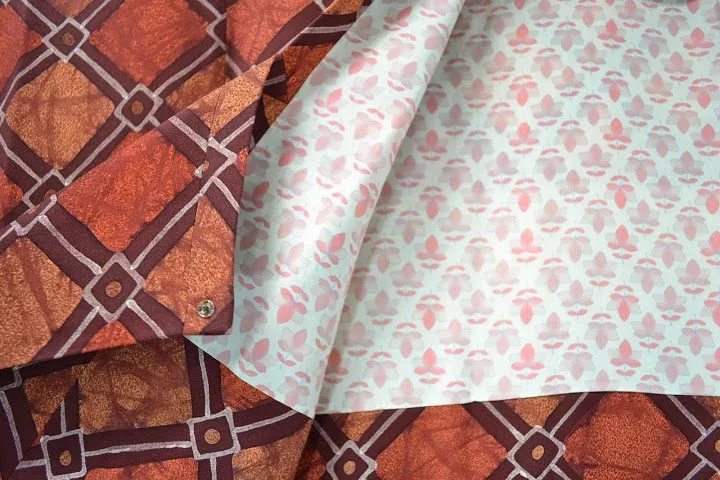 DSC_0284 High Quality Japanese Silk Haori Jacket Hand Dyed Classic Diamond red orange