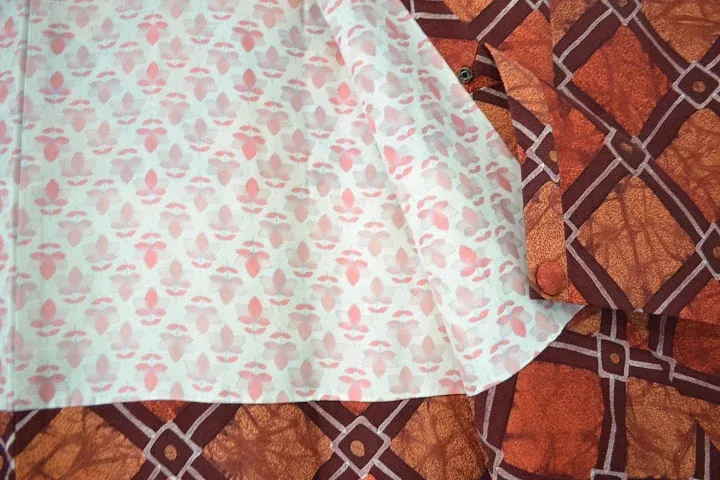 DSC_0285 High Quality Japanese Silk Haori Jacket Hand Dyed Classic Diamond red orange