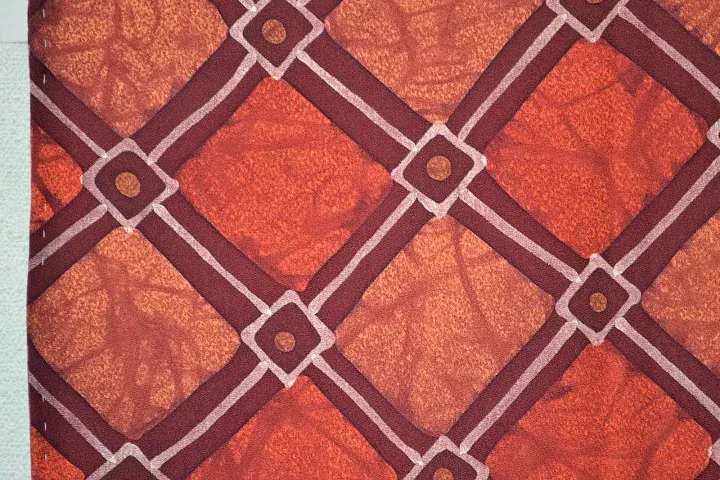 DSC_0287 High Quality Japanese Silk Haori Jacket Hand Dyed Classic Diamond red orange