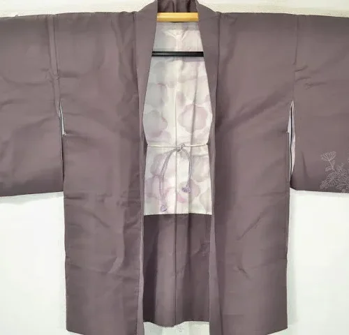 DSC_0328 M95a High Quality Japanese Silk Haori Jacket Dynamic Chrysanthemum